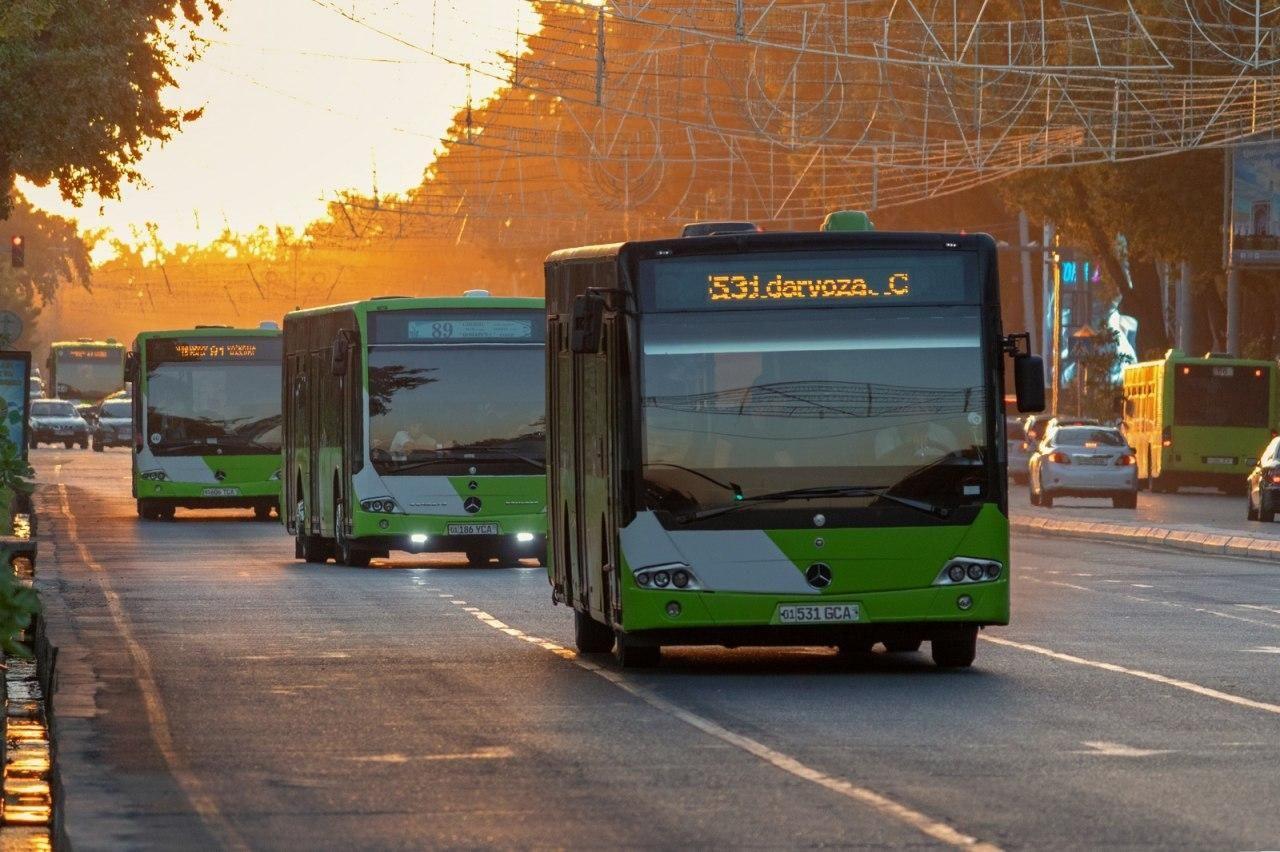 Утром 10 апреля общественный транспорт Узбекистана будет работать бесплатно