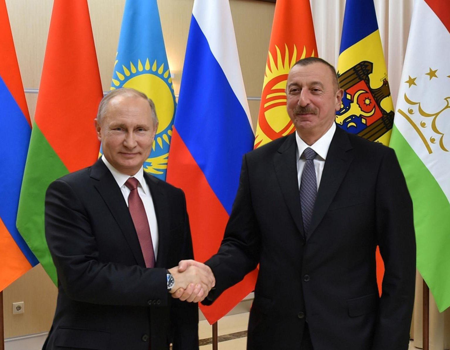 Vladimir Putin congratulated Ilham Aliyev on his victory in the presidential election