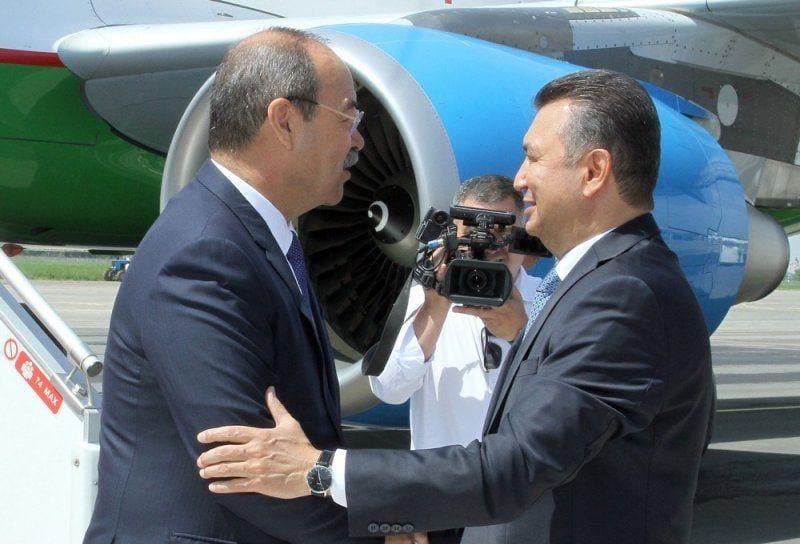 Prime Minister of the Republic of Uzbekistan Abdulla Aripov arrives in Tajikistan