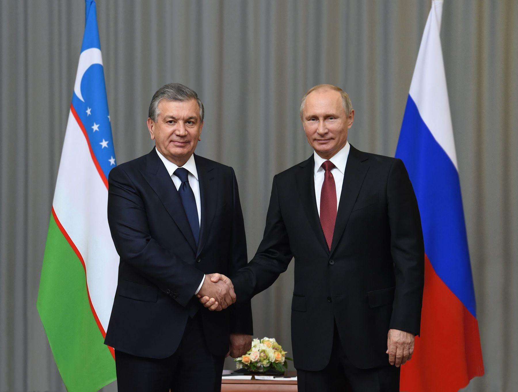 Shavkat Mirziyoyev Vladimir Putinni prezidentlik saylovidagi g‘alabasi bilan tabrikladi