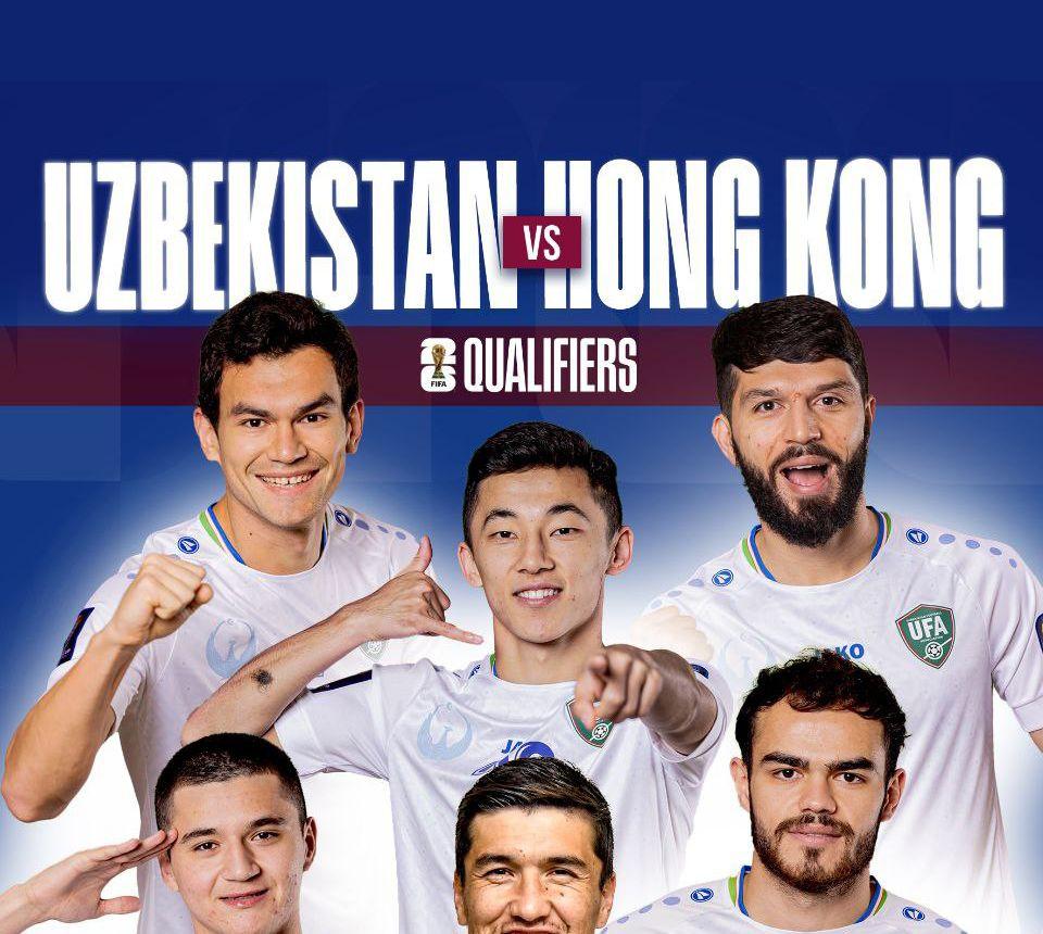 Uzbekistan's crucial World Cup-2026 qualifying match against Hong Kong is today
