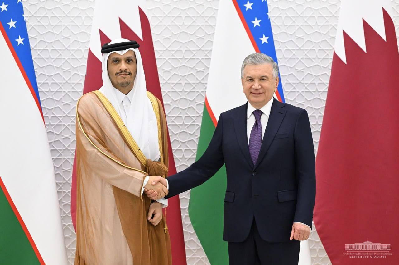 Shavkat Mirziyoyev discussed the importance of expanding bilateral relations with the Qatari Prime Minister