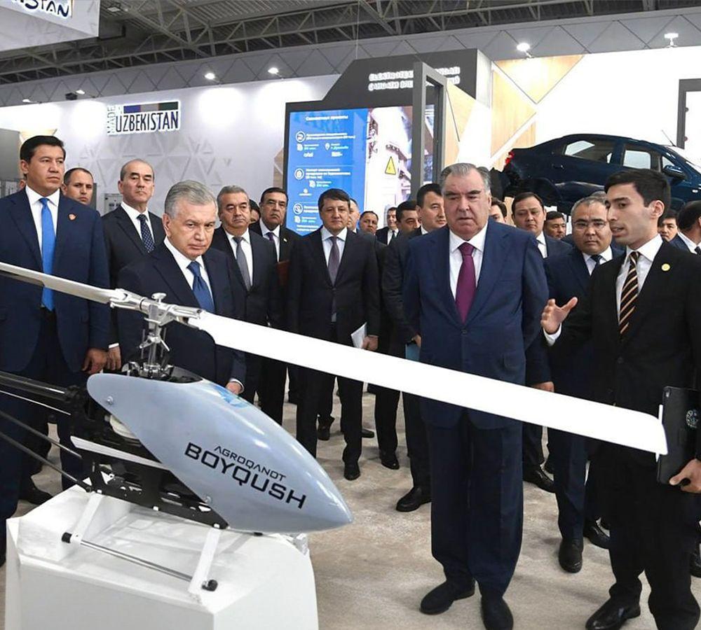 Leaders of Uzbekistan and Tajikistan got acquainted with Made in Uzbekistan exhibition
