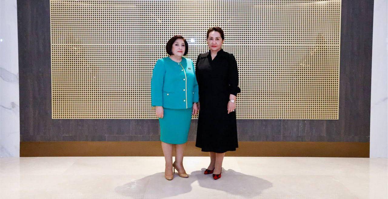 Tanzila Narbayeva held a meeting with the Chairman of the Milli Mejlis of Azerbaijan Sahiba Gafarova