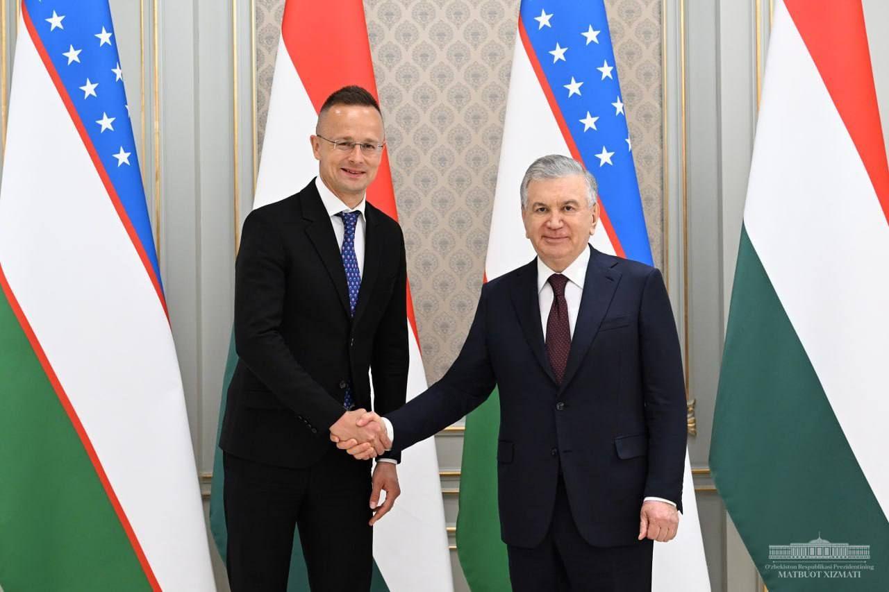 The President of Uzbekistan met with the Minister of Foreign Affairs of Hungary