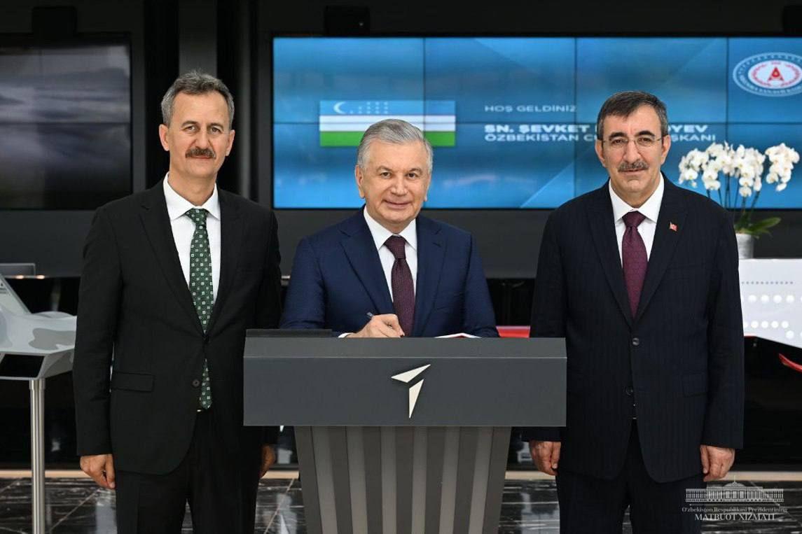 President of Uzbekistan visits Turkish Aerospace Company
