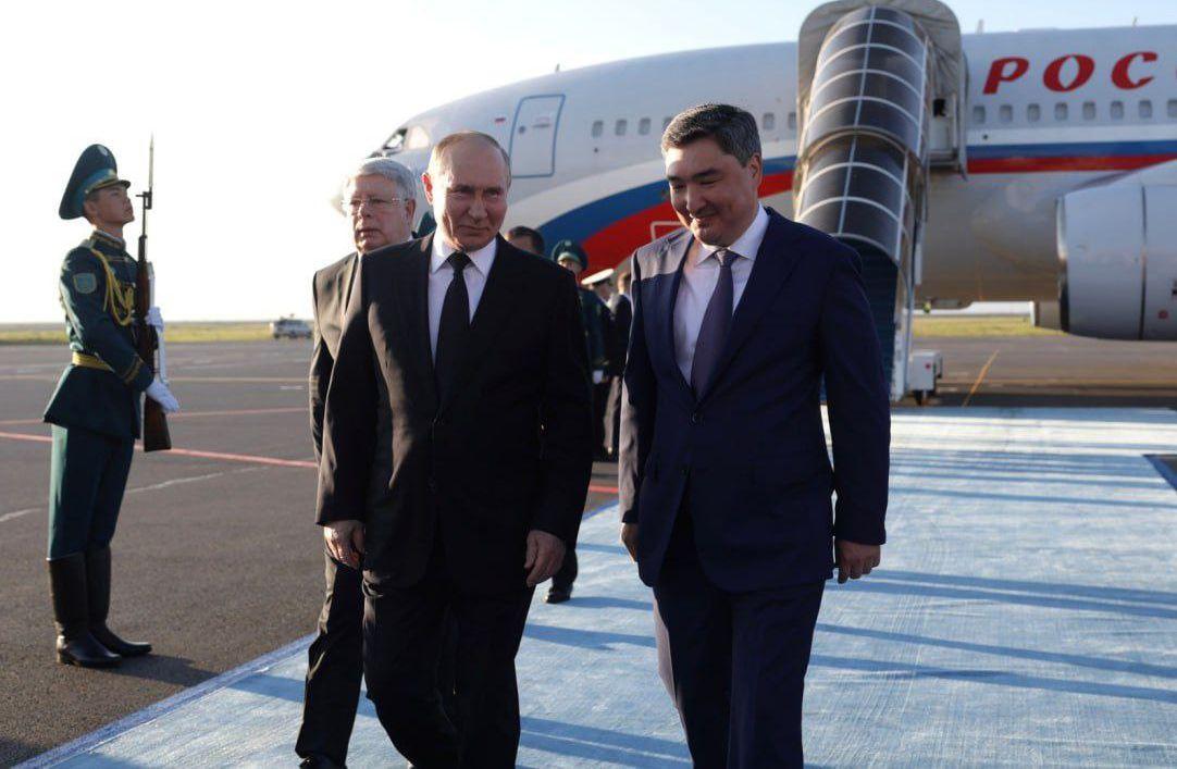 Putin arrives in Astana
