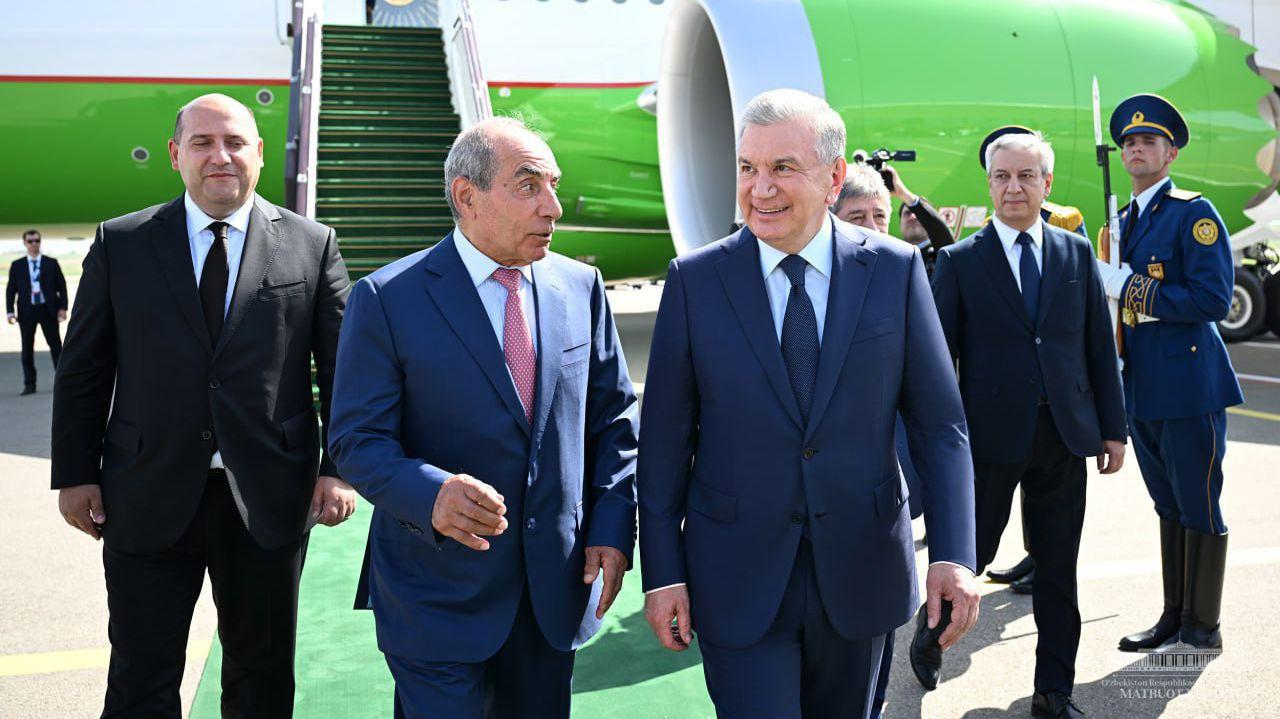 The President of Uzbekistan arrived in Fuzuli