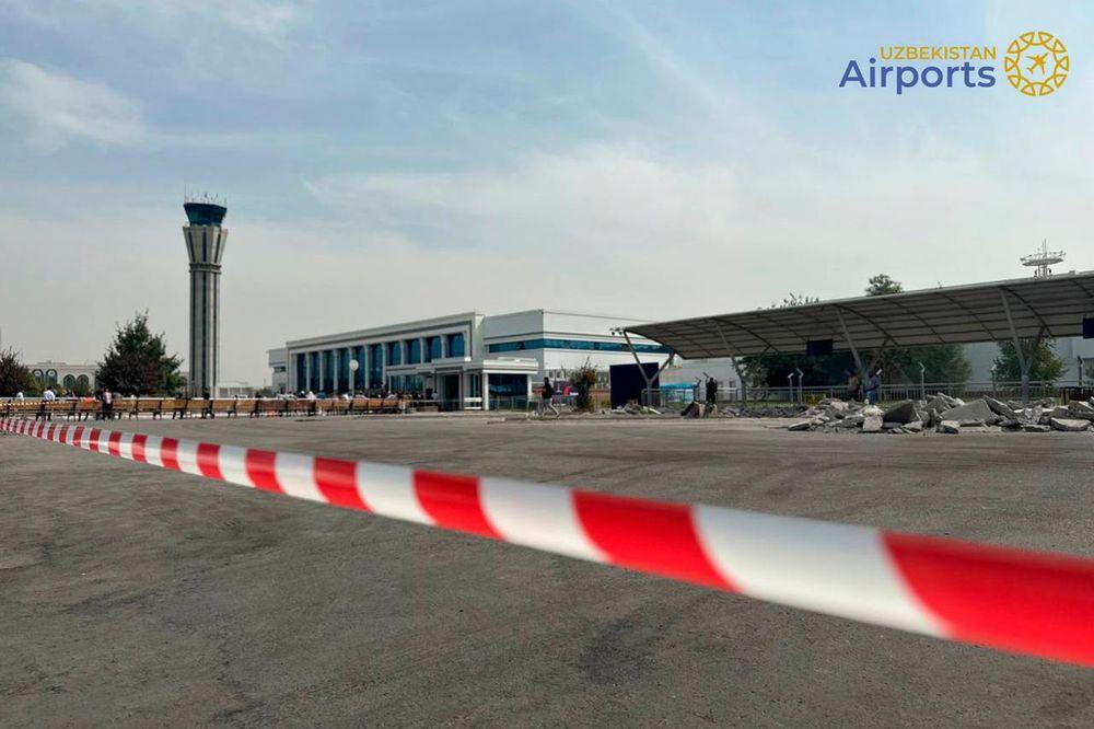 “Toshkent” Xalqaro aeroporti vaqtinchalik chiqish yo’lagini ko’chirdi