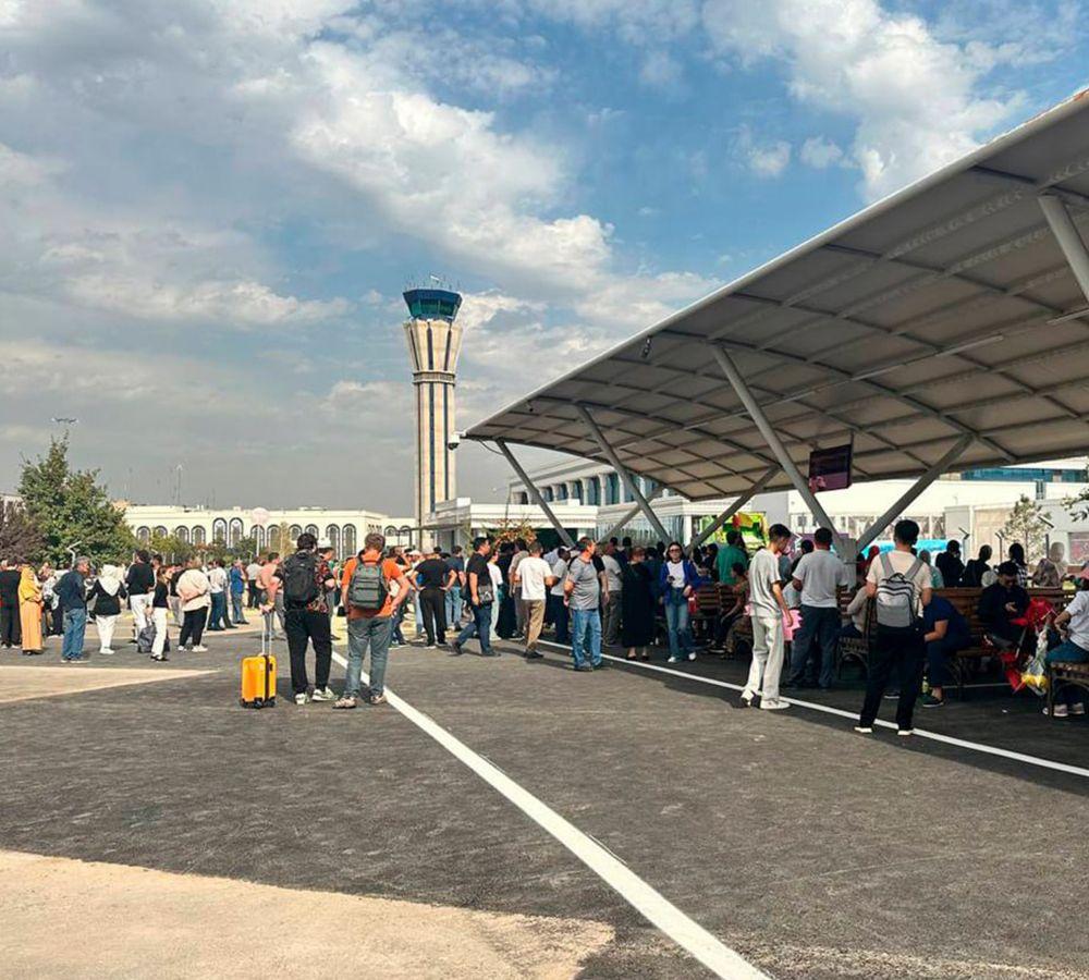 The exit corridor of "Tashkent" International Airport has been returned to its place