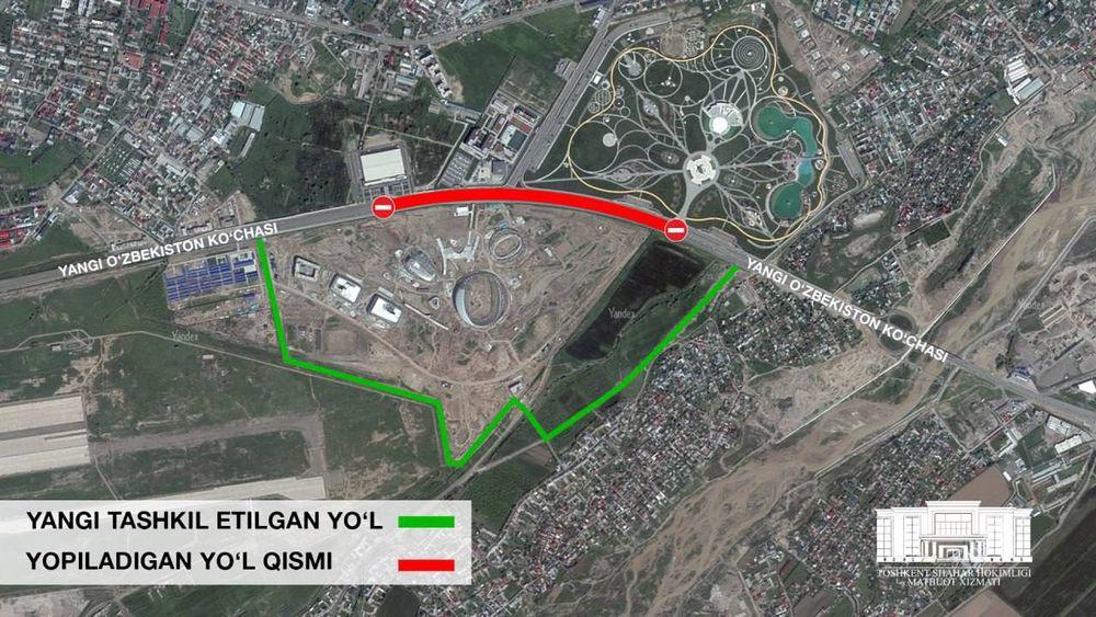 New Uzbekistan Avenue will be partially closed until autumn
