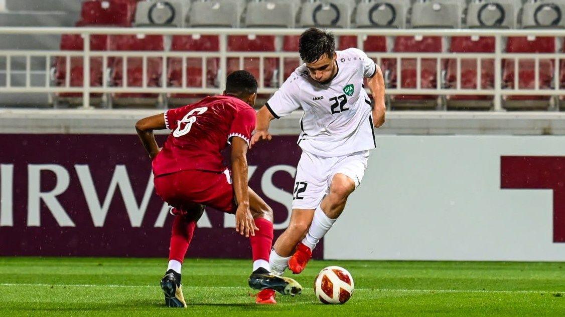 Uzbekistan's footballers played a friendly match with Qatar